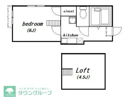 COLONNA MILIARE(1K/1階)の間取り写真