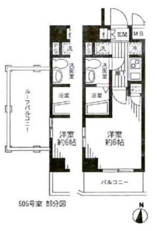 プレール・ドゥーク津田沼 5階階 間取り