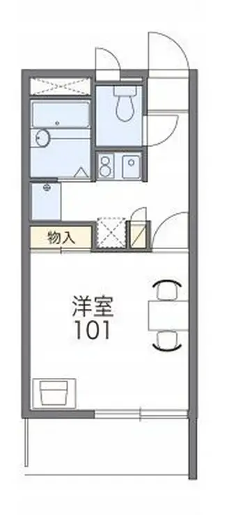 レオパレスウイング城南 3階階 間取り