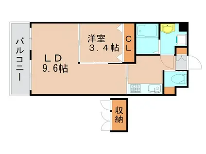 NO82 EMPRESS(1LDK/5階)の間取り写真