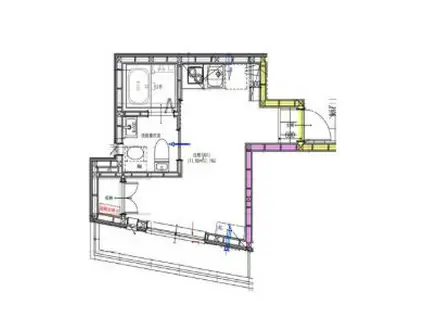 ミックメゾン(ワンルーム/3階)の間取り写真
