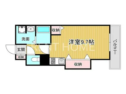 VERITA久宝寺(ワンルーム/5階)の間取り写真