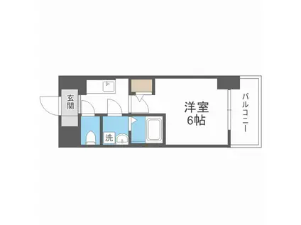 エスリードレジデンス梅田マークス(1K/7階)の間取り写真