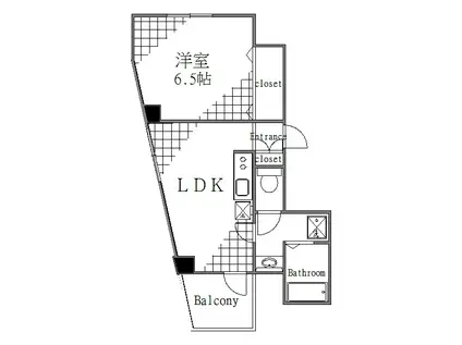 マガンダ(1LDK/4階)の間取り写真