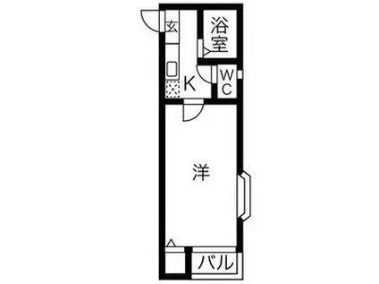 ドリーム510(1K/2階)の間取り写真