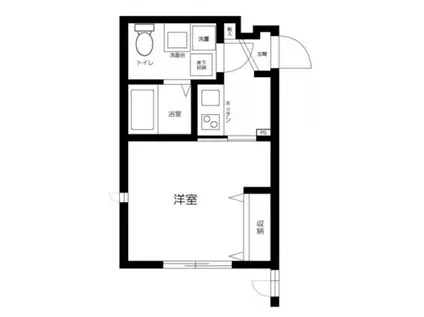 アグレアーブル(1K/1階)の間取り写真