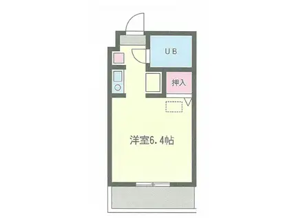 プレステージ湘南台(1K/2階)の間取り写真