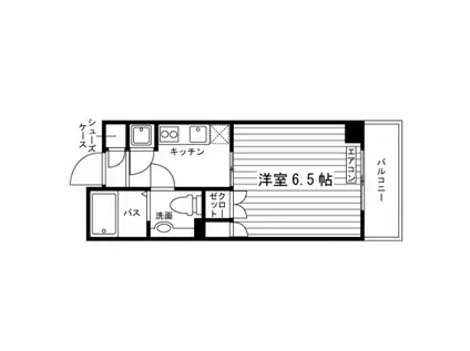 KDXレジデンス東新宿(1K/5階)の間取り写真
