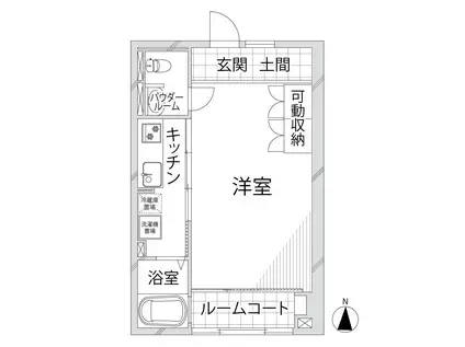 レトアFC(ワンルーム/2階)の間取り写真