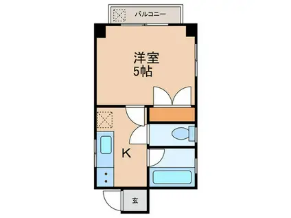 コスモハヤカワビル(1K/3階)の間取り写真