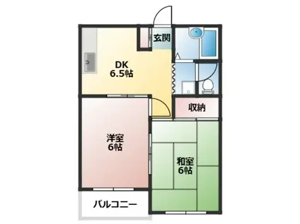 メゾンマサコ21(2DK/2階)の間取り写真