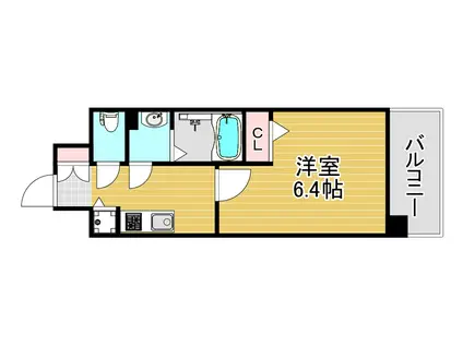 エスリード大阪STATION(1K/7階)の間取り写真