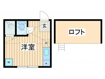 ティーエム市場大和町(ワンルーム/2階)の間取り写真