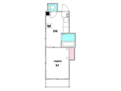 小池マンション(1DK/3階)の間取り写真