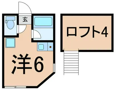 ユナイト生麦コルシカの丘(ワンルーム/1階)の間取り写真