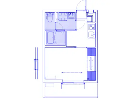 リブリ・弘明寺(1K/1階)の間取り写真