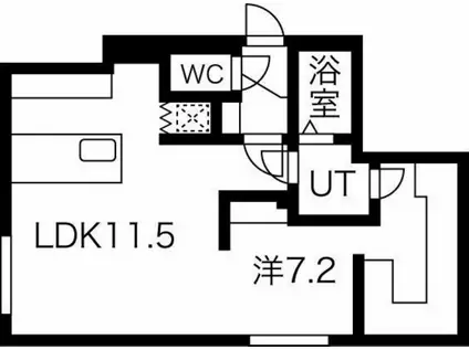 レブニーズ ザ・レジデンス N21(1LDK/3階)の間取り写真