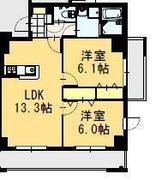 ラフィーネコート(2LDK/3階)の間取り写真