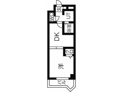 セントラルハイツ可児(1DK/1階)の間取り写真
