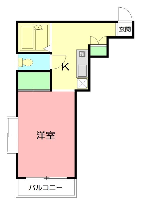 タナック秦野(1K/3階)の間取り写真