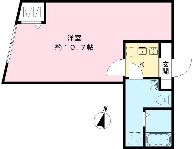 RAMII板橋大和町(1K/1階)の間取り写真