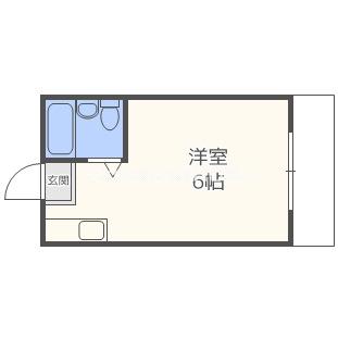大宝新深江CTスクエア(ワンルーム/3階)の間取り写真