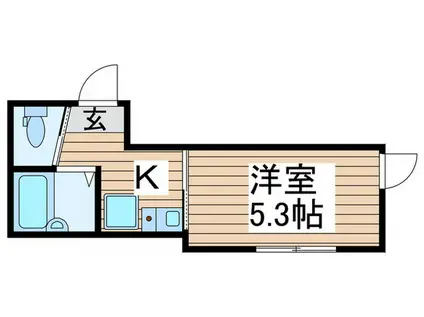 アリス南千住(1K/2階)の間取り写真