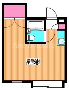 ニューグリーンハイツ(ワンルーム/4階)の間取り写真