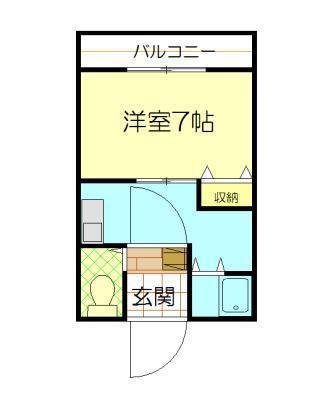 日興ロイヤルマンション(1K/3階)の間取り写真