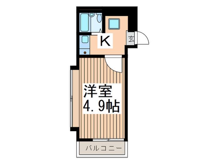 ニッサンビル(1K/4階)の間取り写真