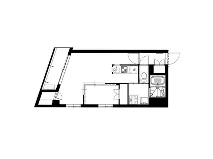 B CASA YOKOHAMA YOSHINOCHO(1LDK/4階)の間取り写真