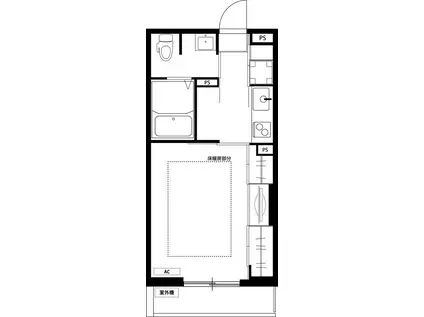 リブリ・鴨居イーストヒルズ(1K/2階)の間取り写真