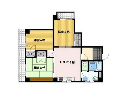 プラスドゥカネガエ(3LDK/3階)の間取り写真