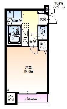 フジパレス西宮能登II番館(1K/2階)の間取り写真