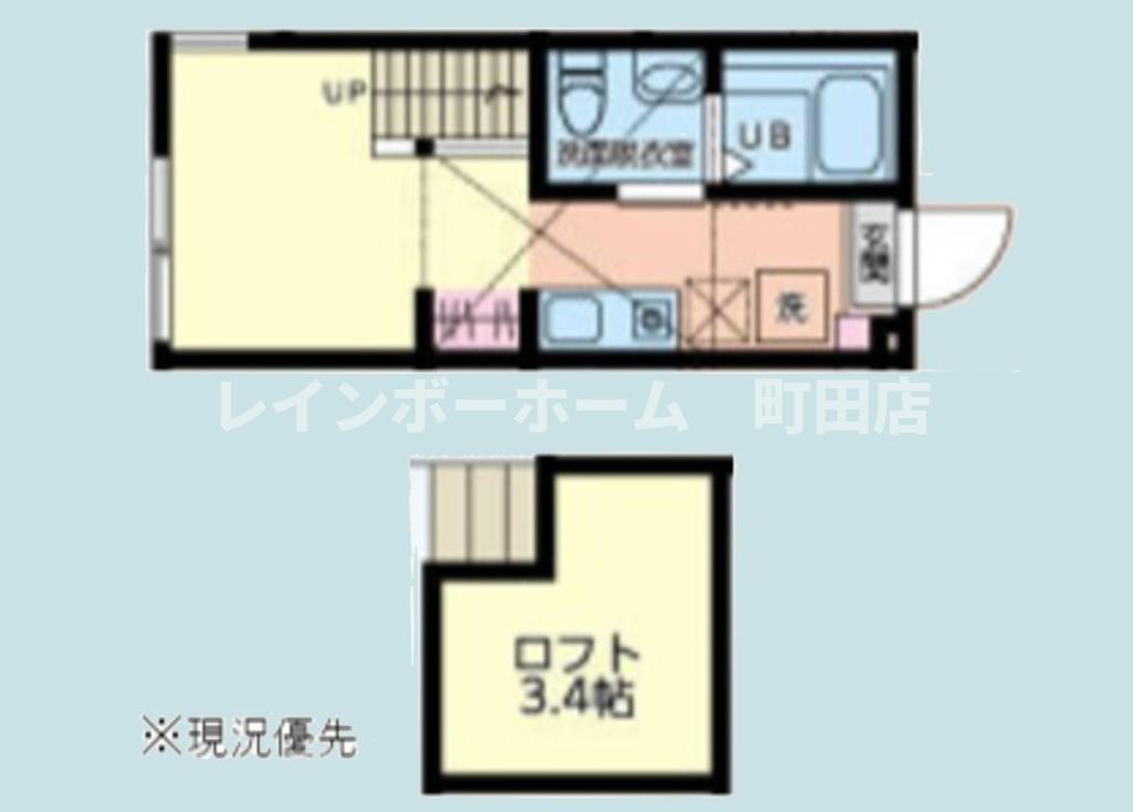 リベルテ橋本(ワンルーム/2階)の間取り写真
