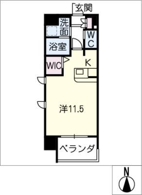 LAVITANAGOYA(ワンルーム/6階)の間取り写真