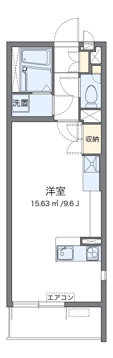 レオネクストラ ソンリッサ(ワンルーム/3階)の間取り写真