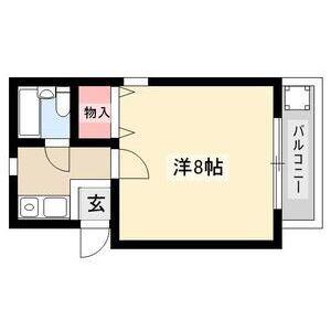 メゾンS(1K/1階)の間取り写真