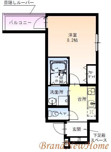フジパレス堺南島(1K/2階)の間取り写真
