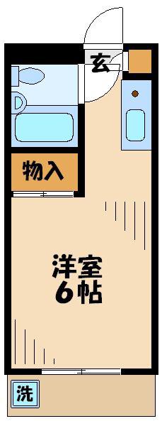 ハイムロアール(1K/3階)の間取り写真
