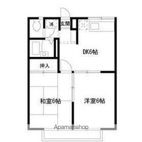 エステートピアモルツ(2DK/2階)の間取り写真