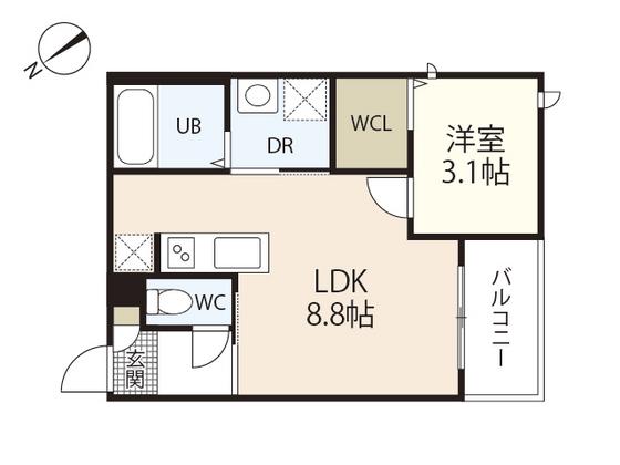 REGALEST VILLA 西川口(1LDK/2階)の間取り写真