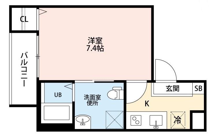 N&A HOME 露橋(1K/3階)の間取り写真