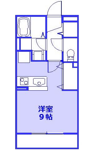 ソレイユ・シャルマン(ワンルーム/2階)の間取り写真