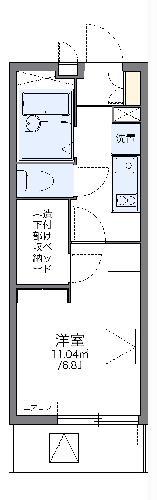 レオパレス陽だまり(1K/2階)の間取り写真