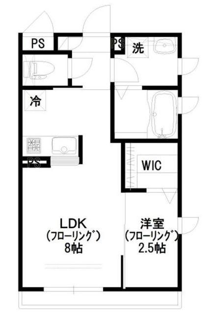 フォレスタ(1LDK/3階)の間取り写真