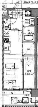 LIFEFIELD国際空港前(1LDK/13階)の間取り写真