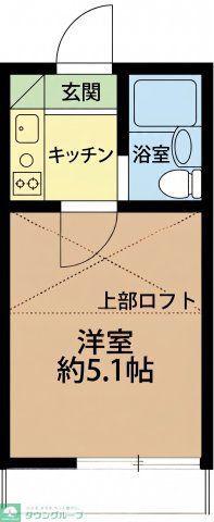 ライフピア・アラモード(1K/1階)の間取り写真