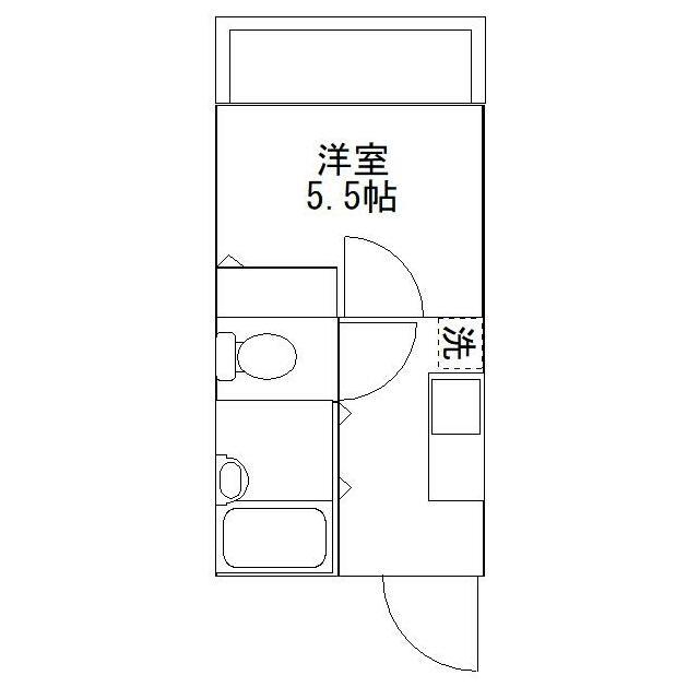 タミーハイツ(1K/3階)の間取り写真