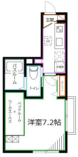 MAISON AI ASAGAYA(1K/2階)の間取り写真